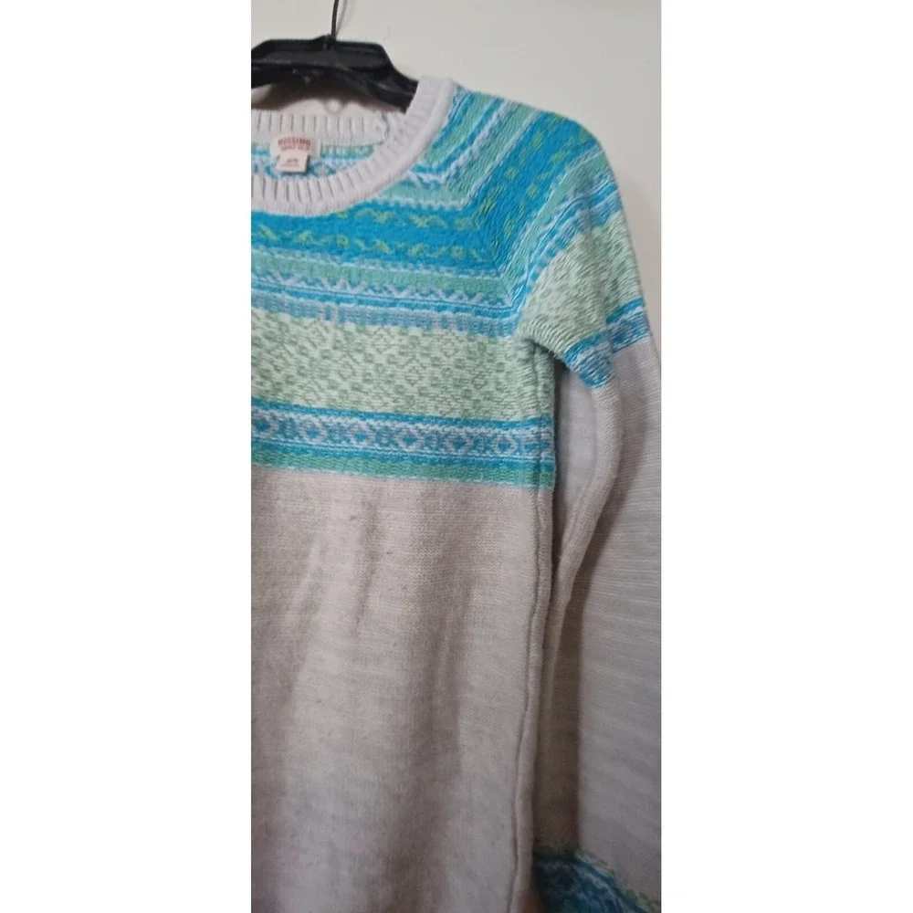 Mossimo‎ Supply Co. Women Sweater Medium Fair Isle Pullover Knit Nordic Timeless
